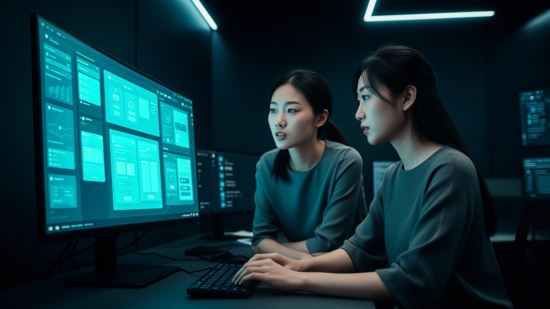 Appvenger product team reviewing UI in studio